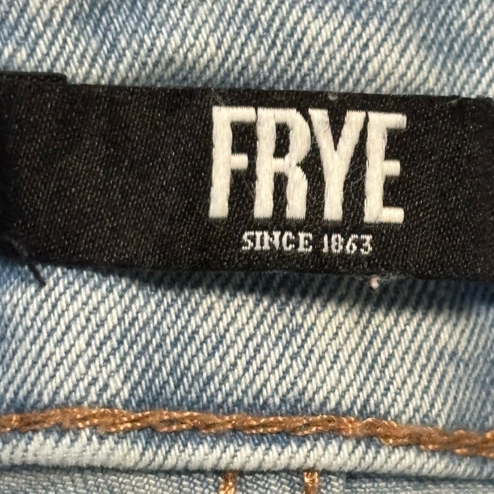 SOLd Frye Women’s Jeans Size 8 29 Light Wash High Rise Straight Leg Stretch - Picture 7 of 12